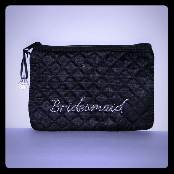 Bridesmaid Cosmetic Bag - Black - Picture 1 of 5
